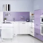 Кухня в сиреневых тонах: оттенки, сочетания, отделка, фото