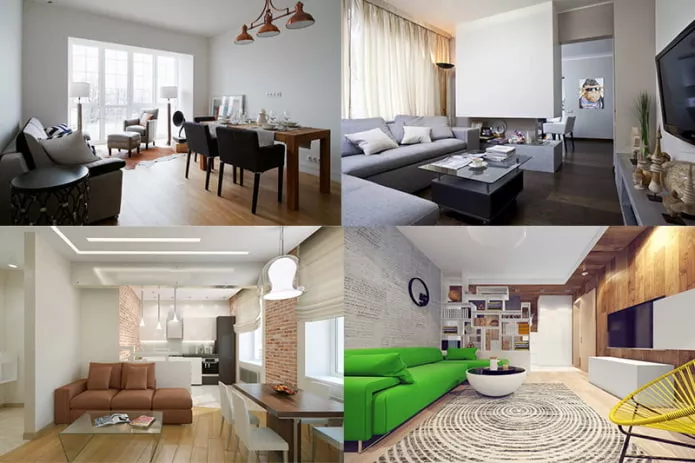 Дизайн квартиры 57 кв. м. – 5 проектов с фото и планировками