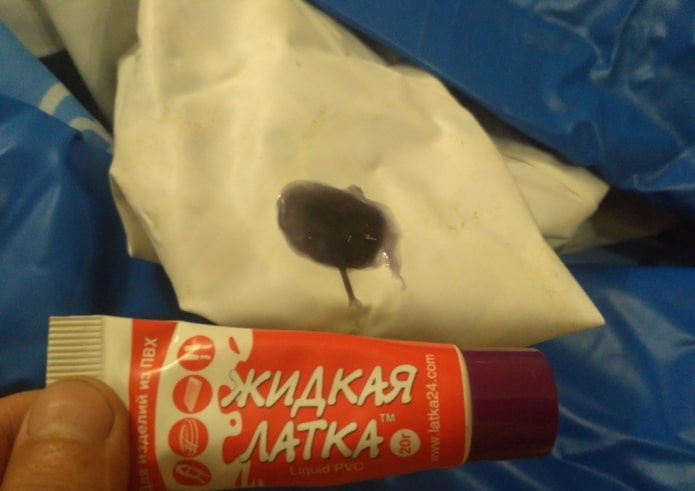 Заклеивание место прокола с помощью Заклеивание место прокола с помощью