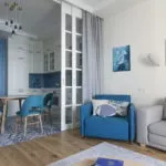 Перегородка между кухней и гостиной: виды, материалы, формы, идеи