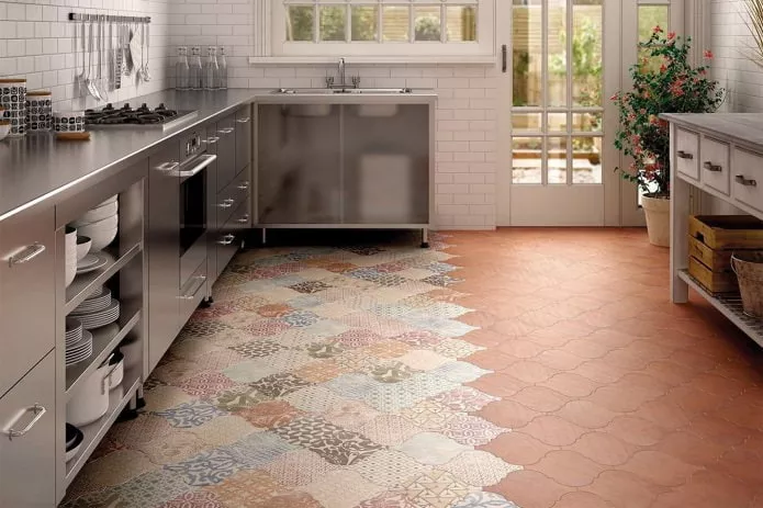 плитка patchwork на полу плитка patchwork на полу