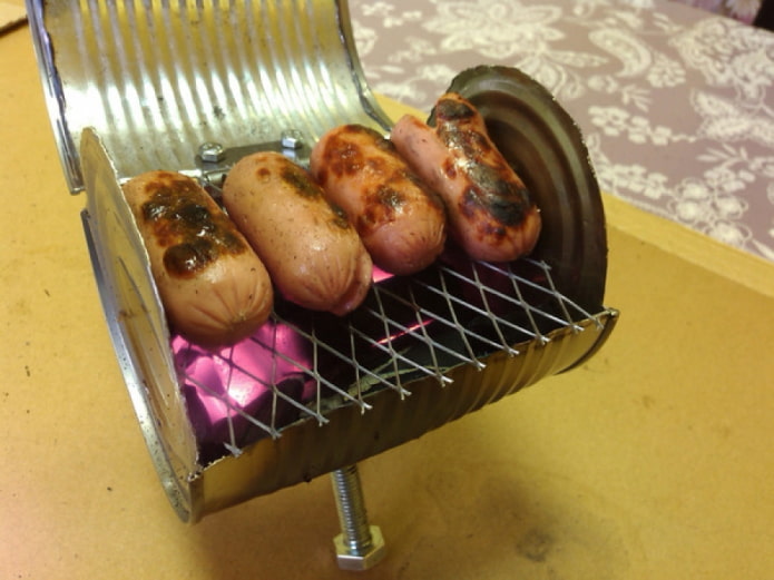 Мангал из консервной банки